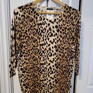 NWT Gerry Webber Edition animal print light weight sweater.  Size 44/Large